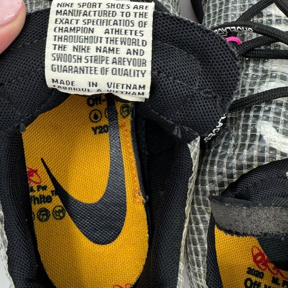 Nike x Off-White Black Laser Fuchsia Vapor Street Sneakers Size 7 - Picture 11 of 12